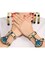 Adults Womens Deluxe Egyptian Pharoah Wrist Cuffs Costume Accessory
